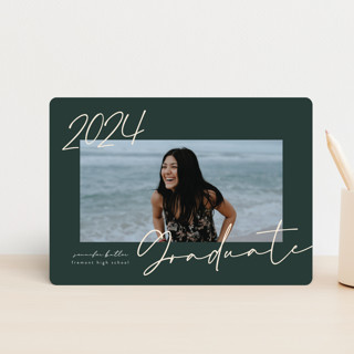 Corner Scripted Petite Graduation Announcements