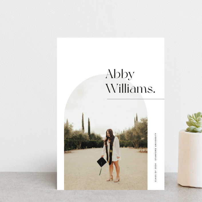 Rise Petite Graduation Announcements by Blustery August Minted