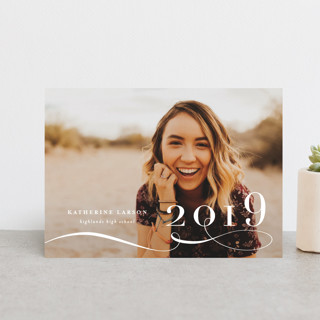 Decorative Date Petite Graduation Announcements