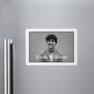 Maple Graduation Announcement Magnets