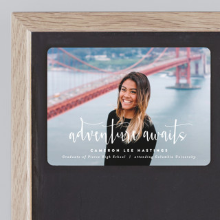Adventure Awaits! Graduation Announcement Magnets