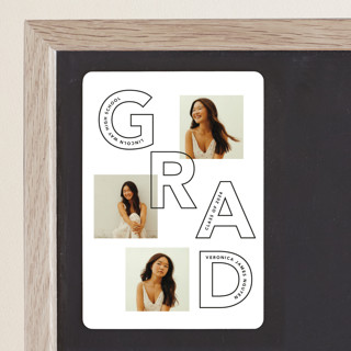 Grad Scale Graduation Announcement Magnets