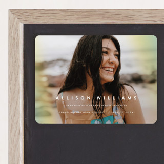 waves Graduation Announcement Magnets