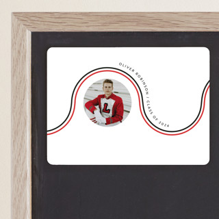 team color Graduation Announcement Magnets