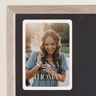 Vintage Border Graduation Announcement Magnets