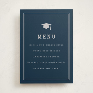 grad ribbon Graduation Menu Signs