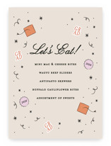 Grad Vibes Graduation Menu Signs