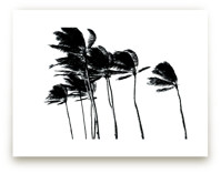 Palm Trees in the Wind by BeachPaperCo