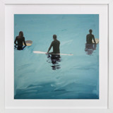 3 Surfers Waiting, Venice Pier Fine Art Prints