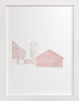 red barns Fine Art Prints