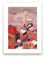 Painted Venice cityscap... by Oana Prints