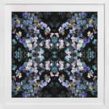 Pansy painting - mirrored Fine Art Prints