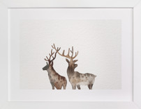 Merry Christmas, Comet & Cupid  Fine Art Prints