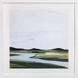 County Road River Bank Fine Art Prints