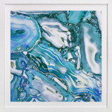 Metallic abstract marble art Fine Art Prints