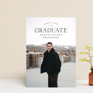 Tailored Top Graduation Announcement Postcards
