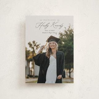 Timeless Classic Graduation Announcement Postcards
