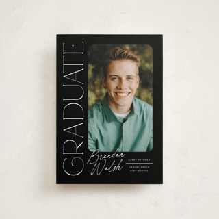 Distinguished Graduation Announcement Postcards