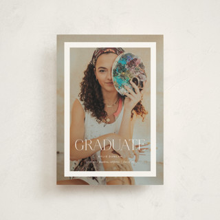 framed graduate Graduation Announcement Postcards