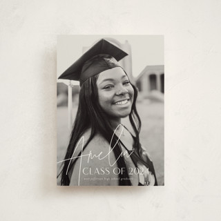 Signed Grad Name Graduation Announcement Postcards