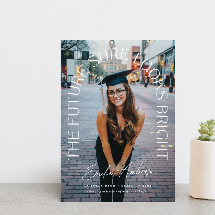Graduate Arch Graduation Announcement Postcards by Erica Krystek Minted
