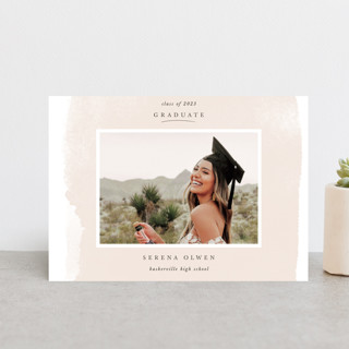 Blush Graduation Announcement Postcards