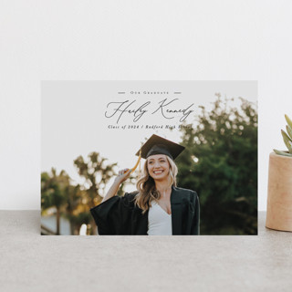 Timeless Classic Graduation Announcement Postcards