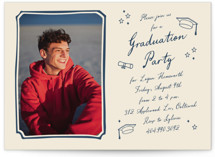 Graduation doodles Graduation Party Invitations