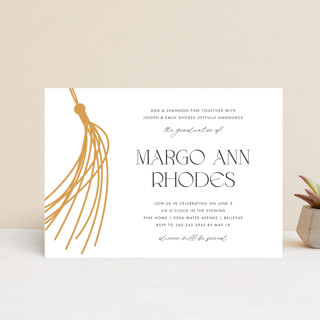 Tassel Sway Graduation Party Invitation Postcards