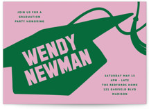 Graduation Party Invitation Postcards