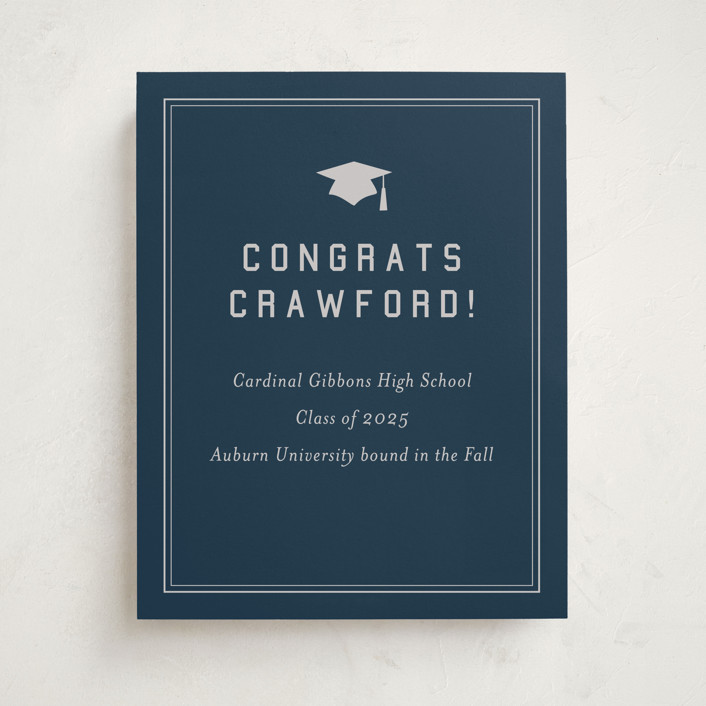 grad ribbon Graduation Party Signs by Sarah Curry | Minted