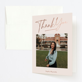 Time to Shine Foil-Pressed Graduation Thank You Cards