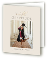 A Grad Party Foil-Pressed Graduation Thank You Cards