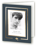 Borders Foil-Pressed Graduation Thank You Cards