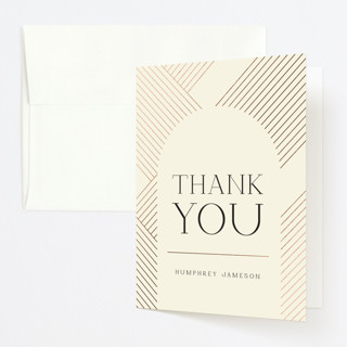 Numeral Year Foil-Pressed Graduation Thank You Cards
