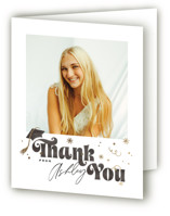 Grad party type Foil-Pressed Graduation Thank You Cards
