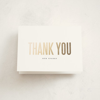 Four Photo Foil-Pressed Graduation Thank You Cards
