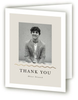 Divided Foil-Pressed Graduation Thank You Cards