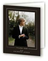 Straight Arrow Foil-Pressed Graduation Thank You Cards