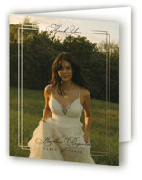 Minimalist Elegance Foil-Pressed Graduation Thank You Cards