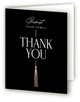 Stacked tassel Foil-Pressed Graduation Thank You Cards