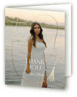 Twirling Tassle Foil-Pressed Graduation Thank You Cards
