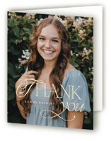 Opulence Foil-Pressed Graduation Thank You Cards
