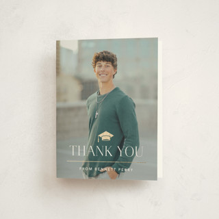 academy Foil-Pressed Graduation Thank You Cards