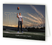 Night Light Foil-Pressed Graduation Thank You Cards