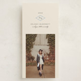 Mid Century Tall Graduation Announcements