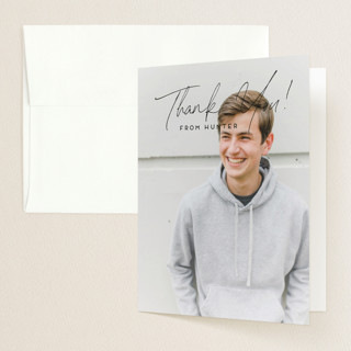 rustique Graduation Thank You Cards