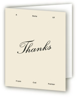 Perfectly Scripted Graduation Thank You Cards