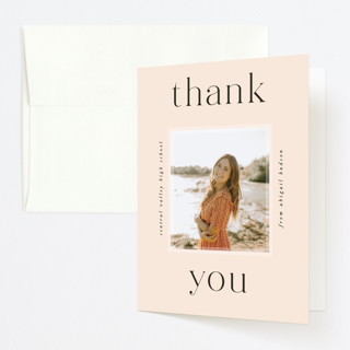 Bordered Frame Graduation Thank You Cards