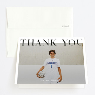 Bold Headline Graduation Thank You Cards